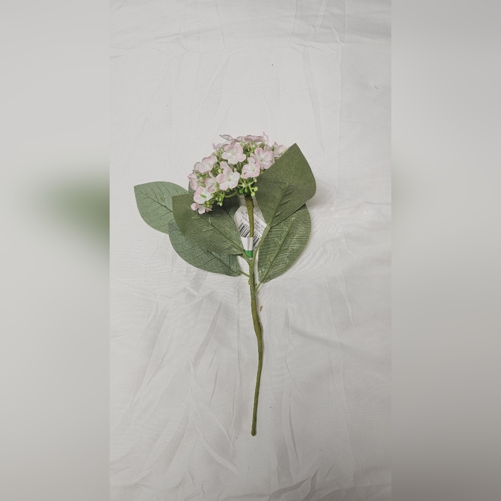 Pink Hydrangea Stem Artificial Flower - Home Accents